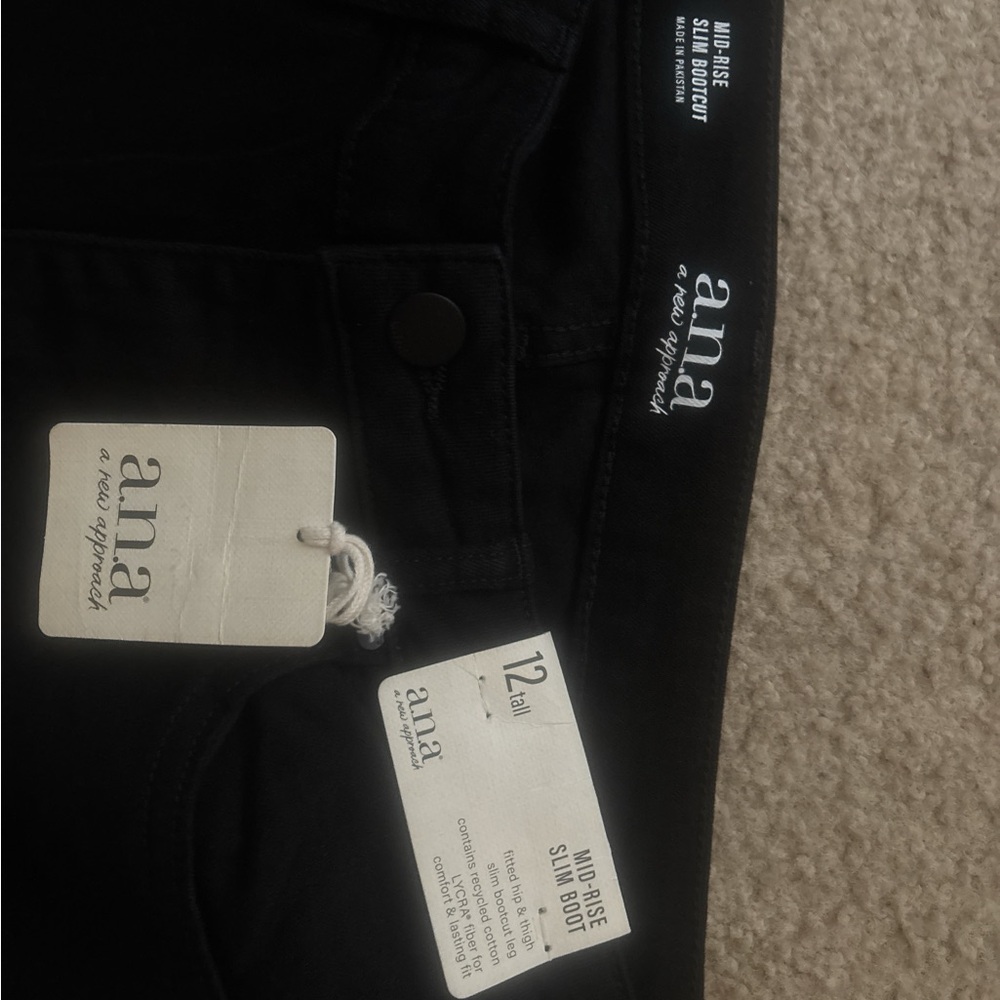 A.N.A Black Slim Boot Jeans